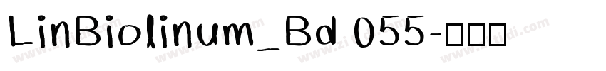 LinBiolinum_Bd 055字体转换